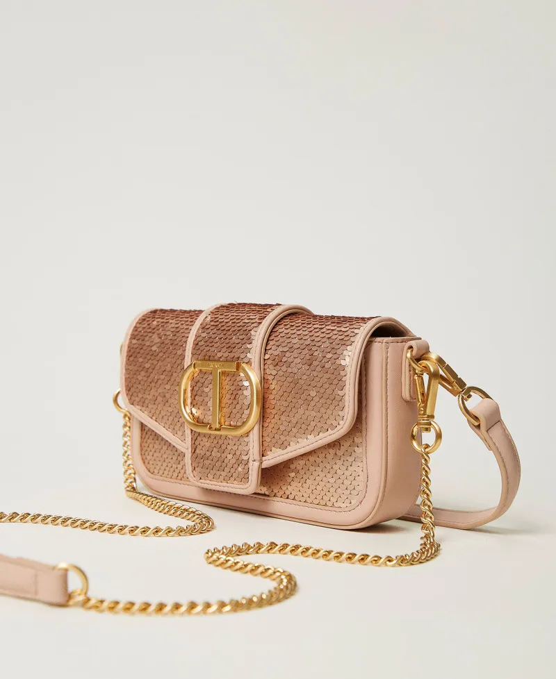 Borsa a tracolla 'Amie' con paillettes