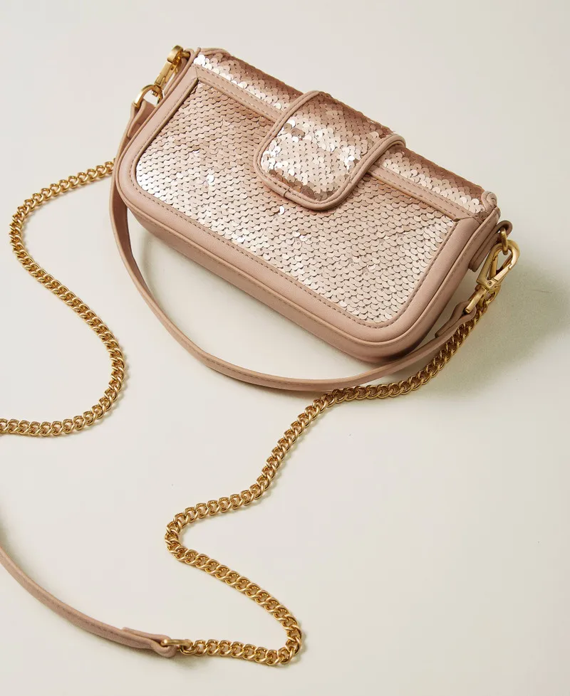 Borsa a tracolla 'Amie' con paillettes