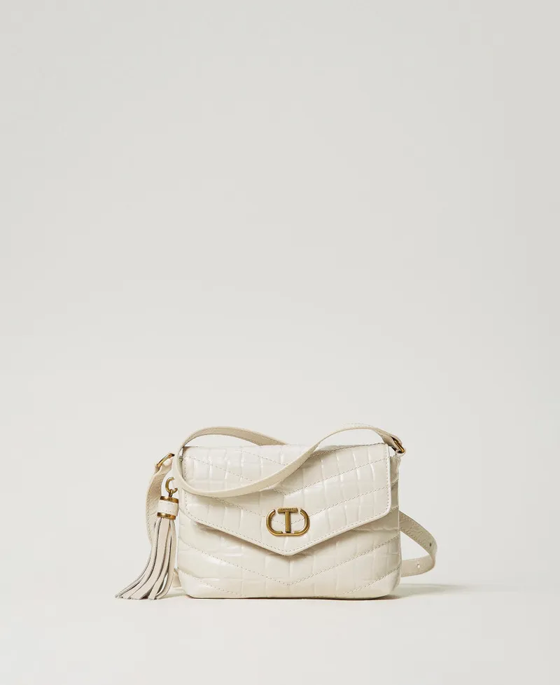 Borsa a tracolla 'Dreamy' piccola in pelle stampa cocco