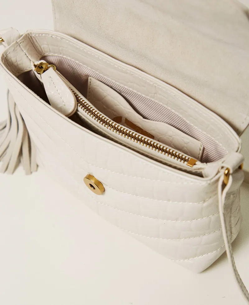 Borsa a tracolla 'Dreamy' piccola in pelle stampa cocco