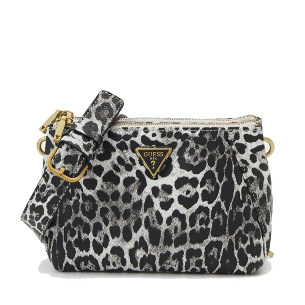 Borsa Donna a Tracolla GUESS Linea Laryn Colore Leopard