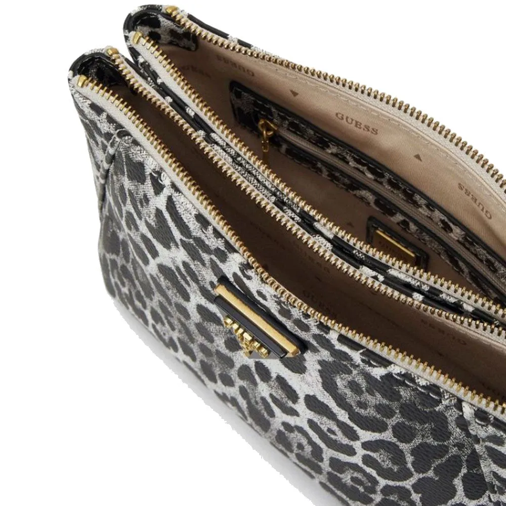 Borsa Donna a Tracolla GUESS Linea Laryn Colore Leopard