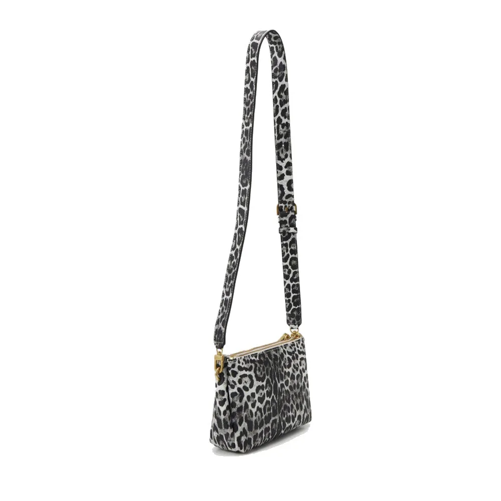 Borsa Donna a Tracolla GUESS Linea Laryn Colore Leopard
