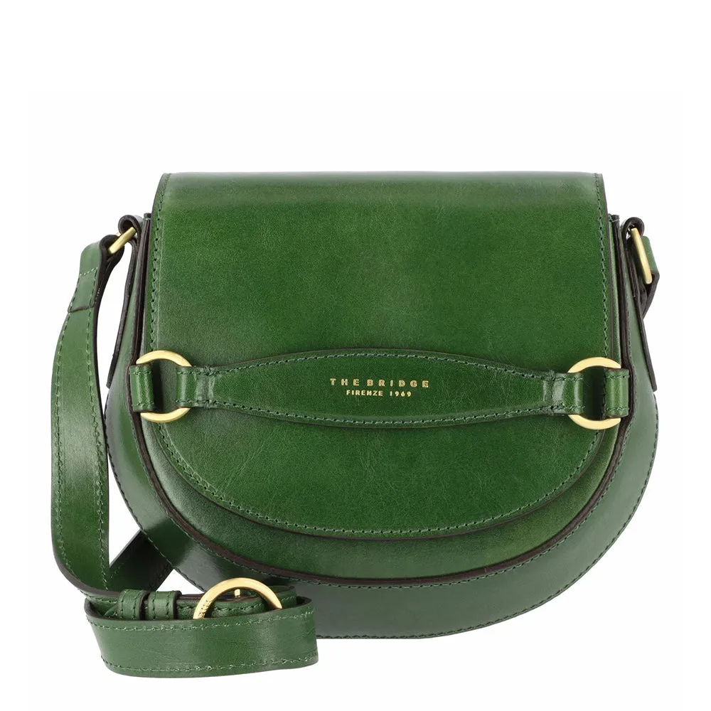 Borsa Donna a Tracolla THE BRIDGE linea Bettina in Pelle Verde Smeraldo