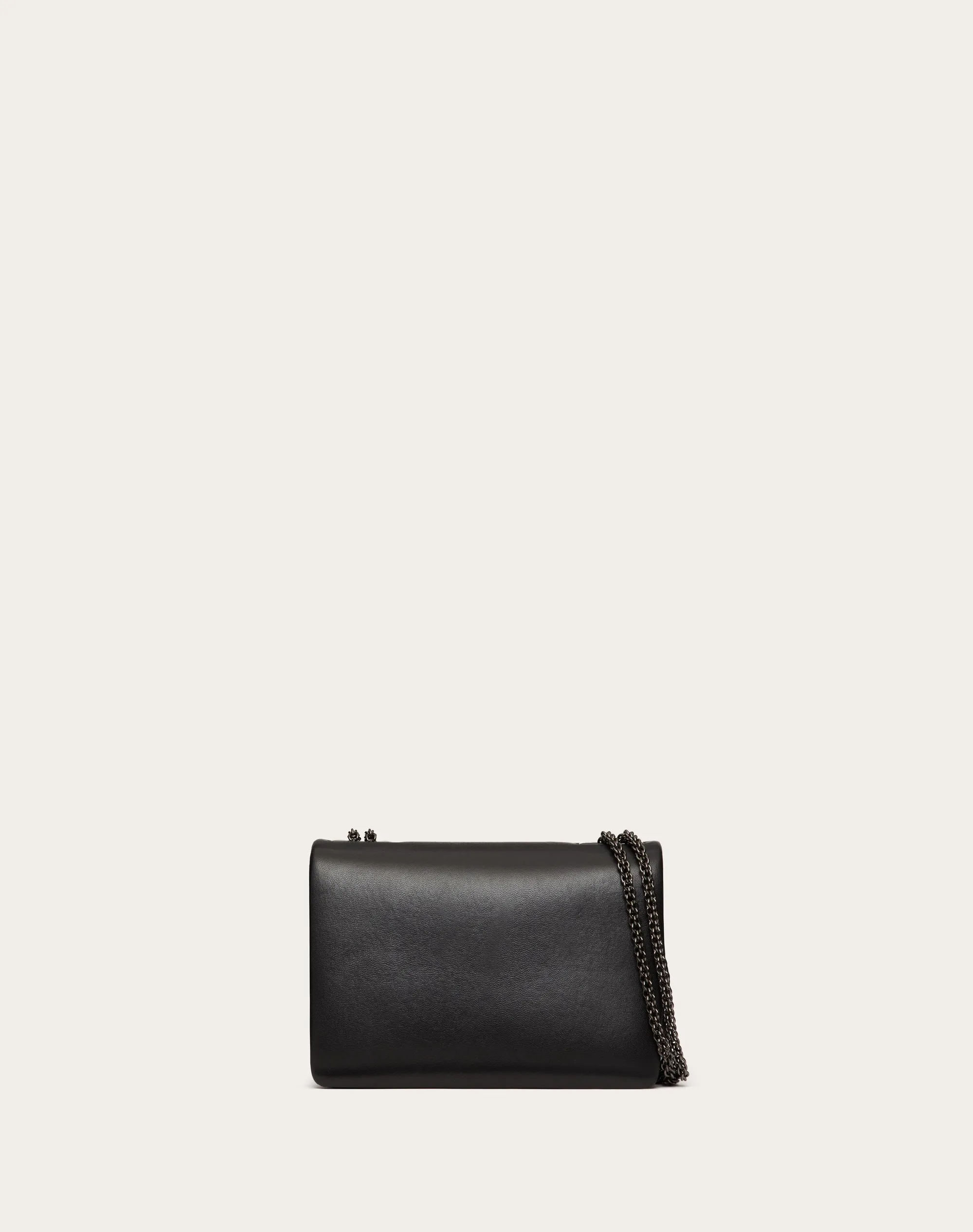 BORSA PICCOLA CON CATENA VALENTINO GARAVANI ONE STUD IN NAPPA CON BORCHIA TONO SU TONO