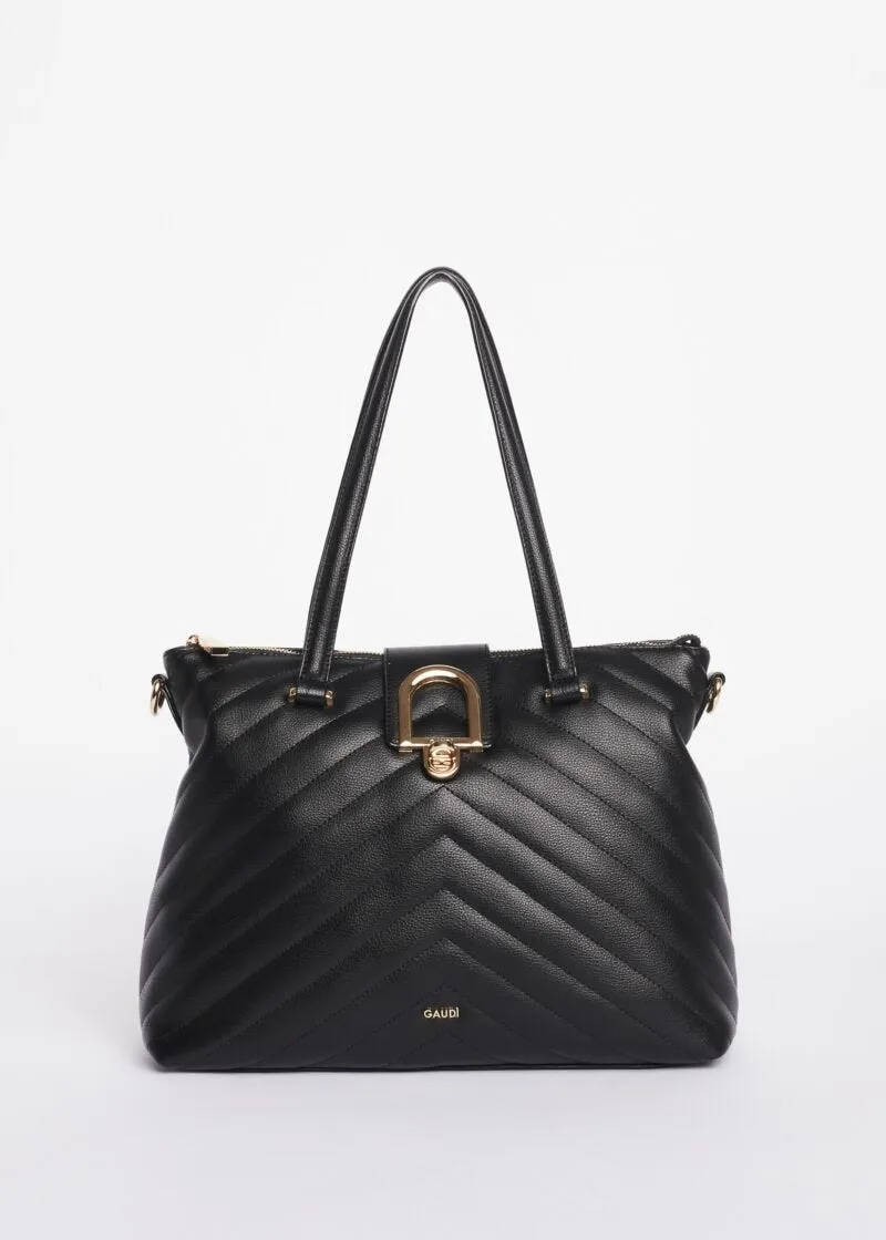 Borsa shopper effetto pelle