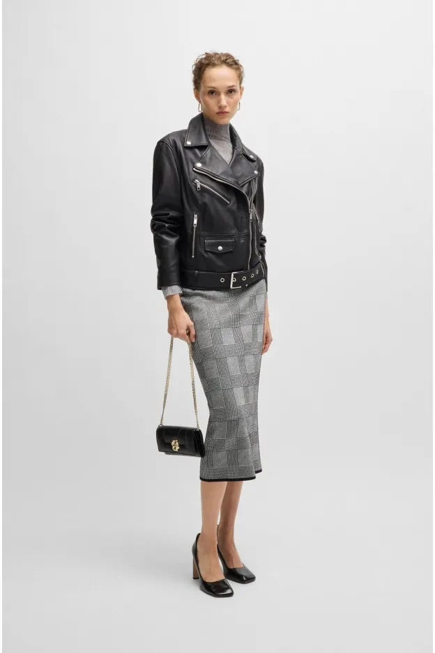 Boss - Hugo Boss Borsa a tracolla con doppio monogramma in metallo