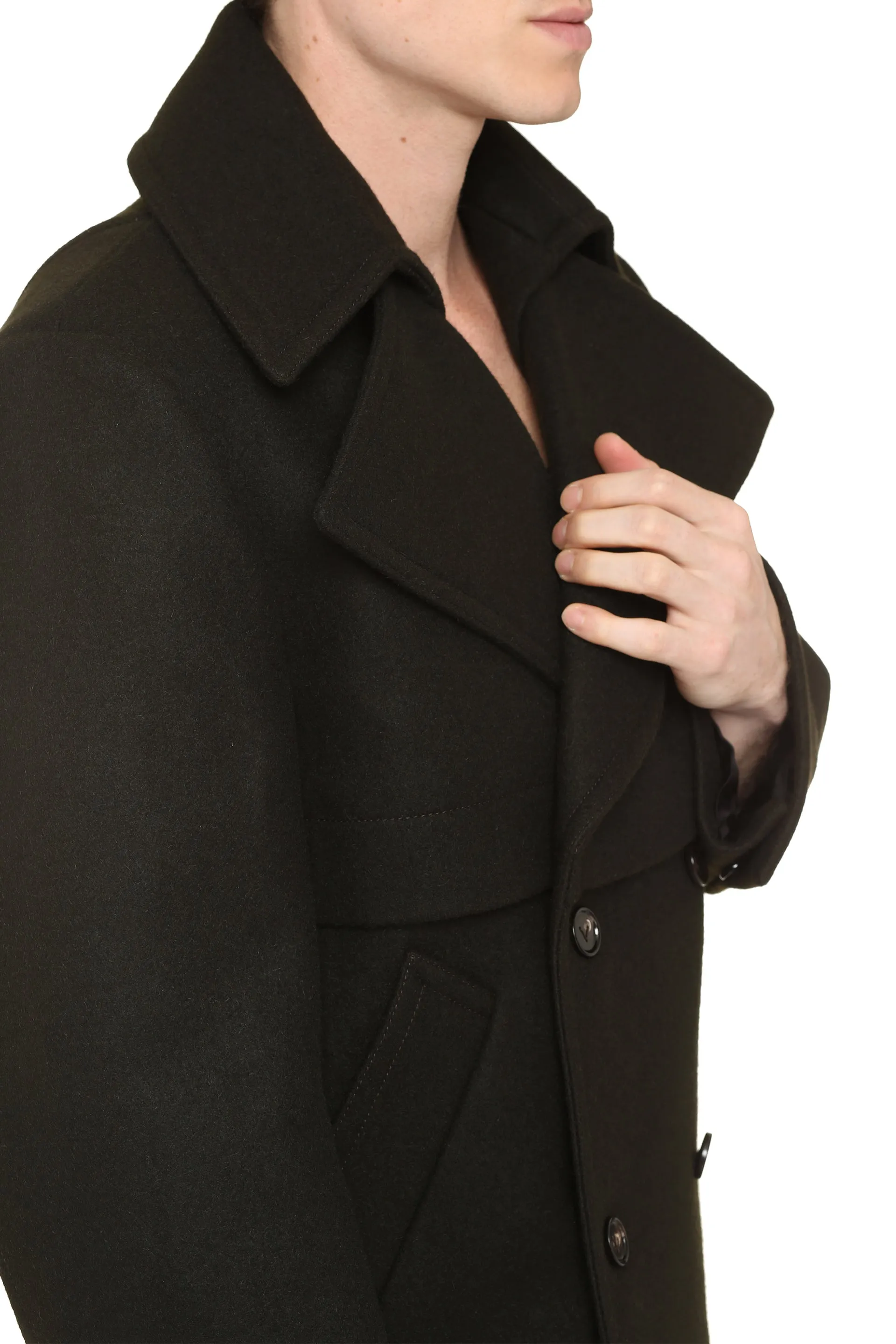 Bottega Veneta Cappotto doppiopetto in lana