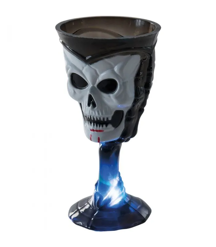 Calice Halloween nero luci (batt. incl.) h. cm. 18 ca.