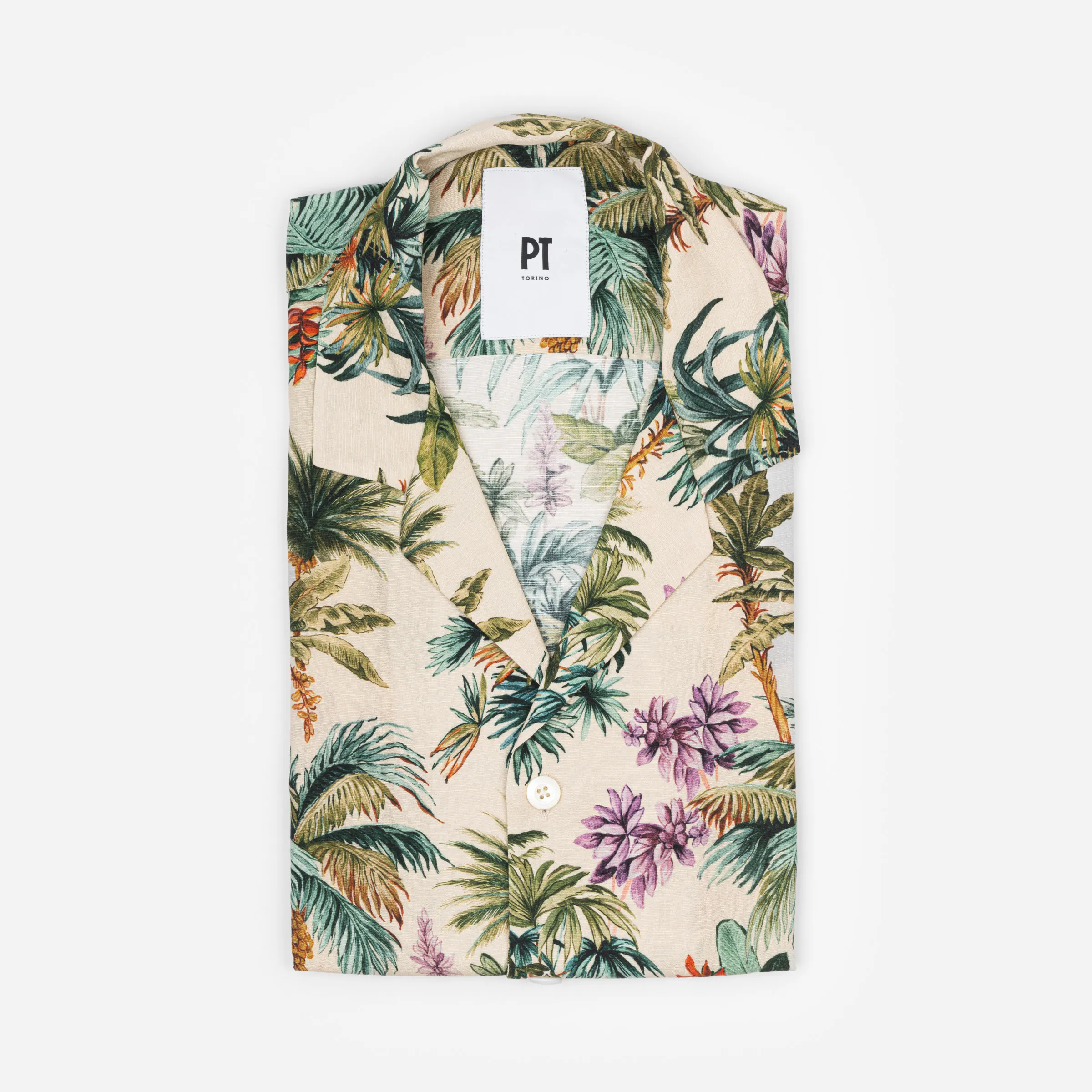 Camicia Bowling in misto lino