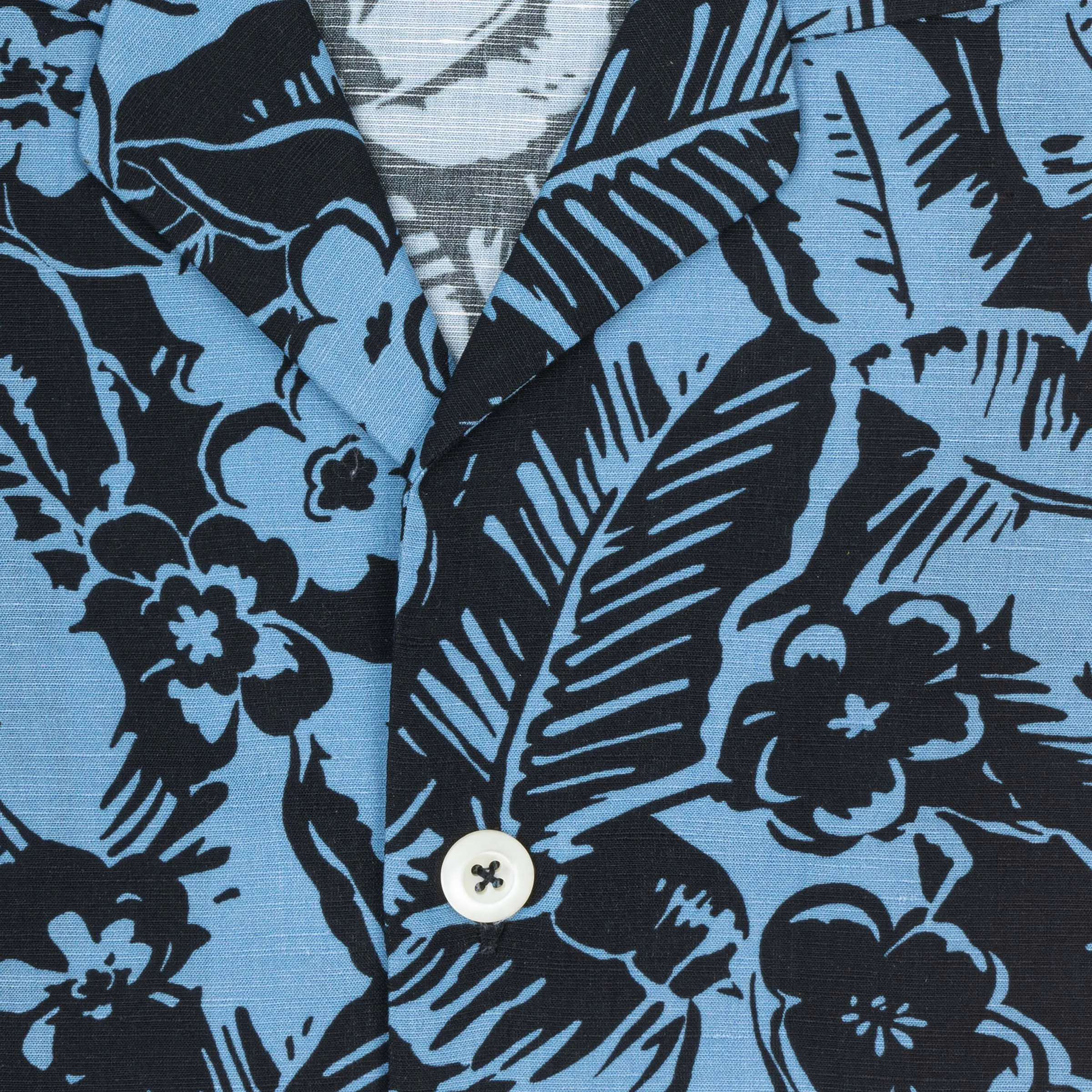 Camicia Bowling in misto lino