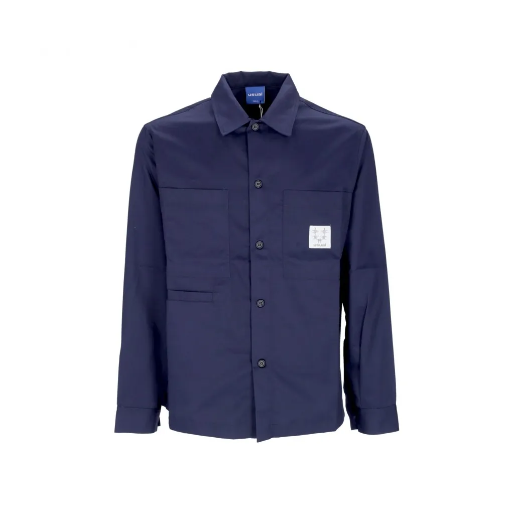 camicia manica lunga uomo hangar shirt NAVY