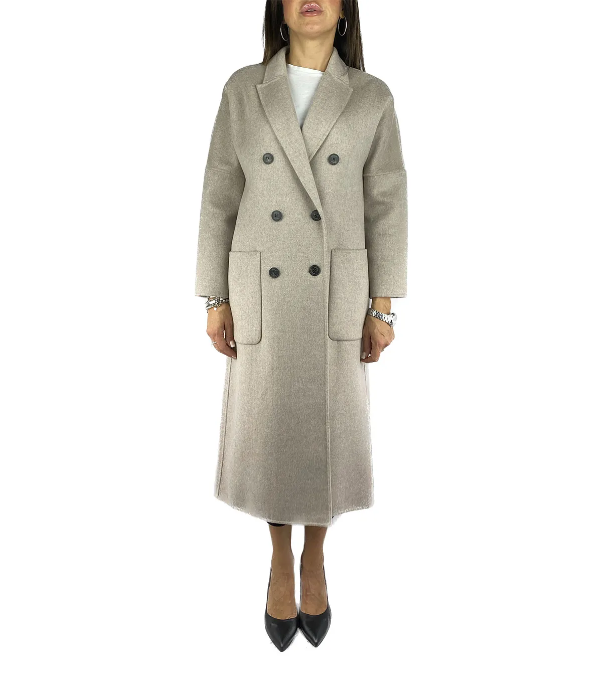 Cappotto doppiopetto Donna Vicolo