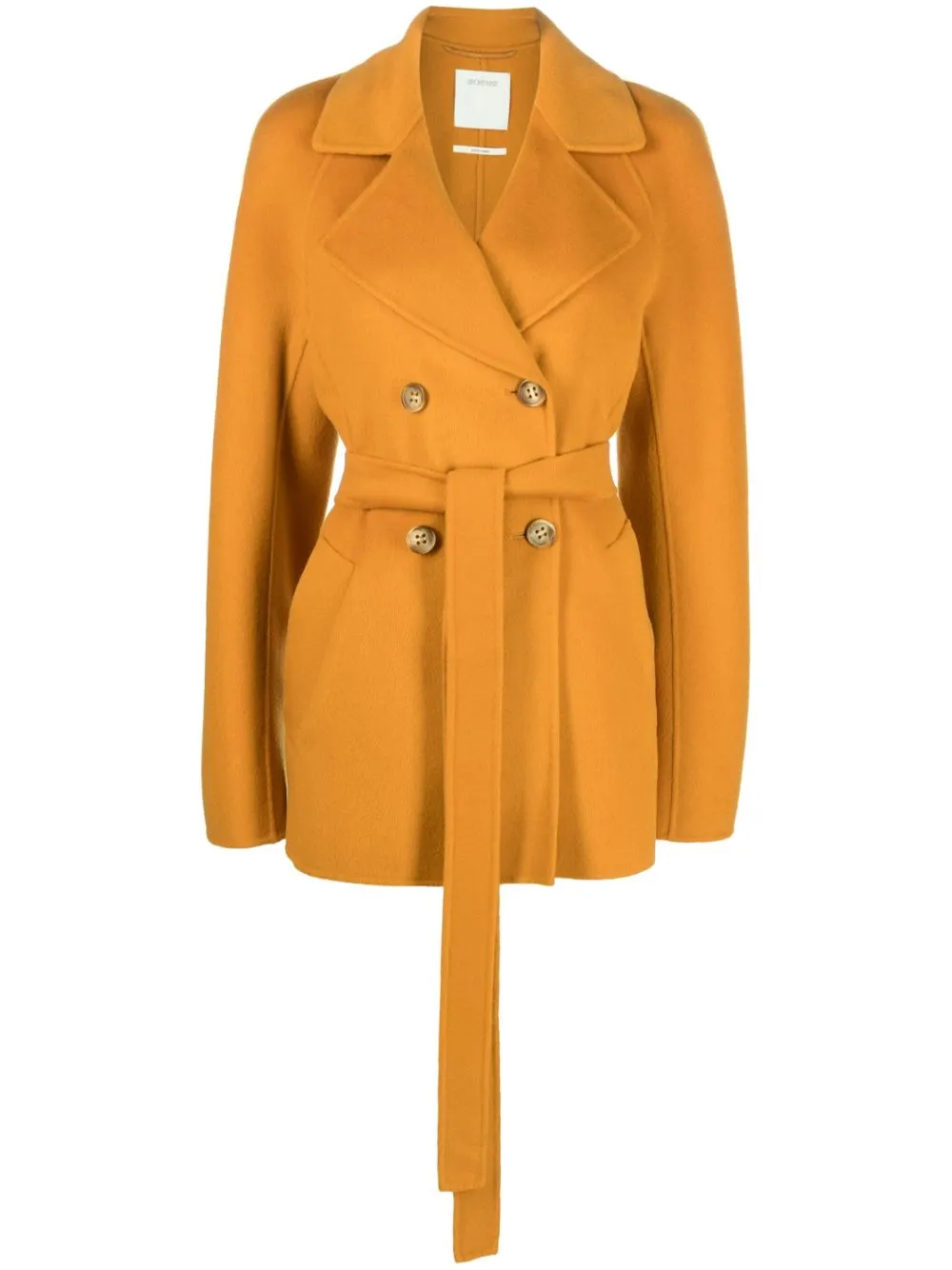Cappotto doppiopetto ella in arancione - donna