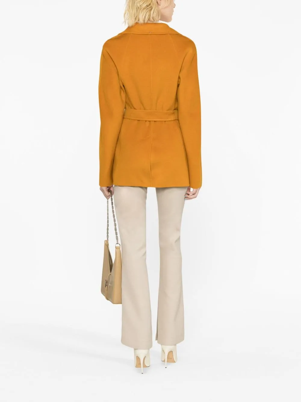 Cappotto doppiopetto ella in arancione - donna