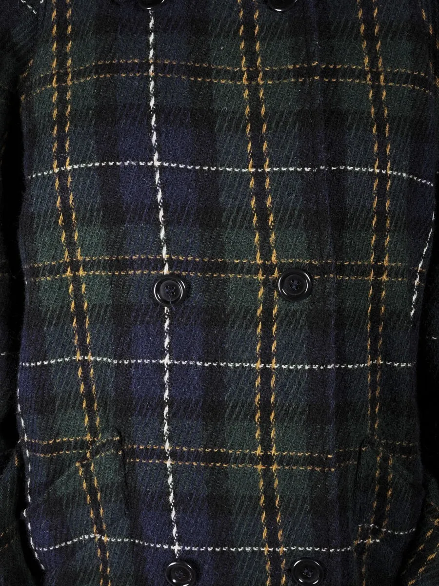 Cappotto doppiopetto in lana scozzese