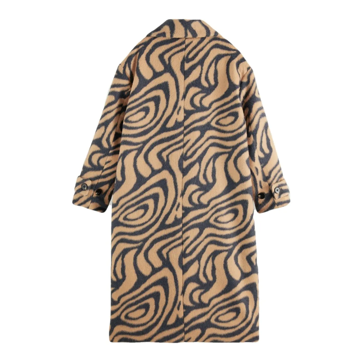 Cappotto Doppiopetto Oversize In Misto Lana, Verde