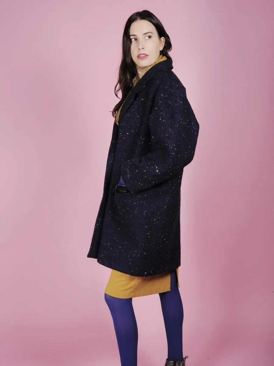 Cappotto over doppiopetto multicolor