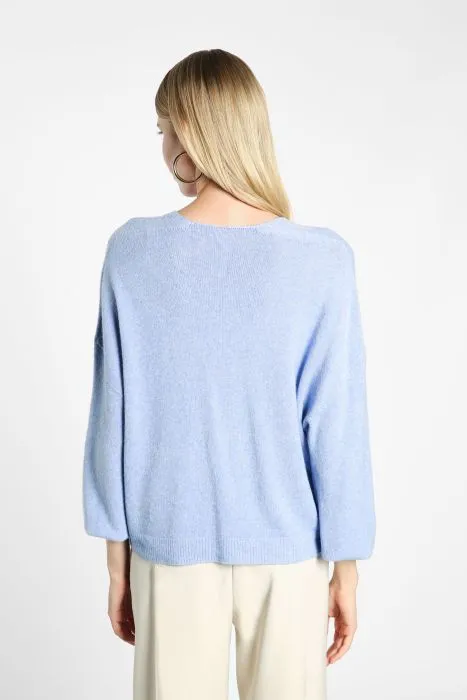Cardigan oversize monocolour con abbottonatura e tasche applicate IMPERIAL