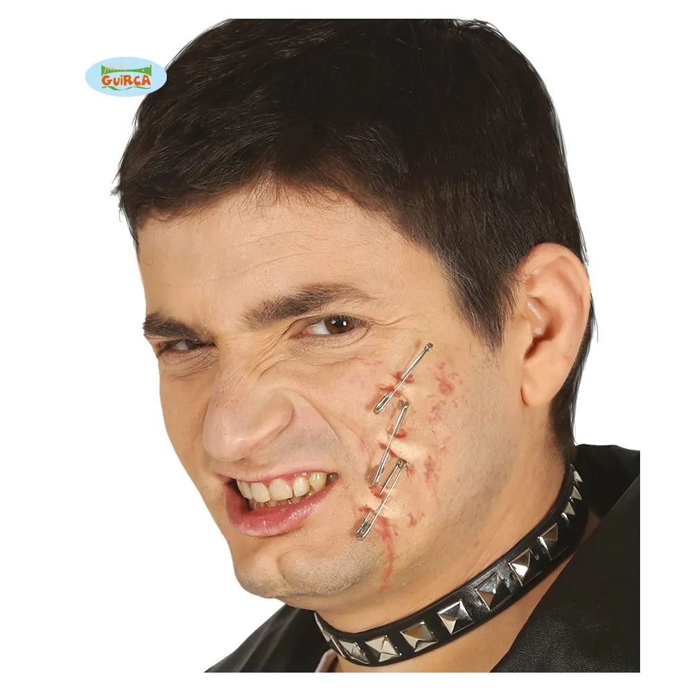 Cicatrice di Ferita da Zombie con Sangue per Carnevale e Halloween
