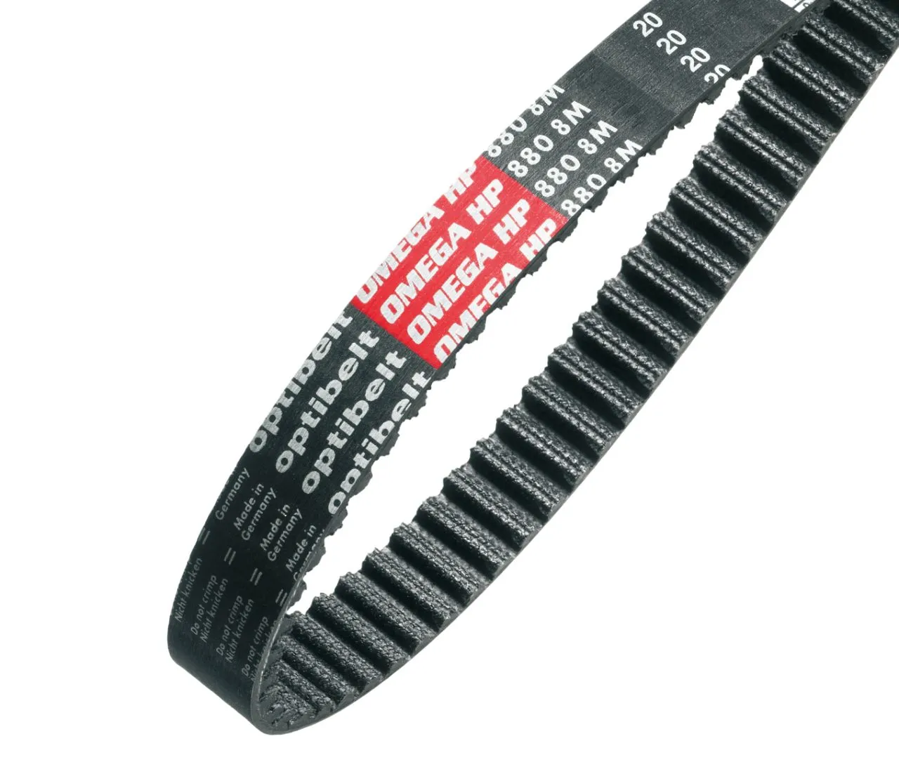 Cinghia sincrona OPTIBELT, 167 denti, passo 5mm, dimensioni 835mm x 15mm