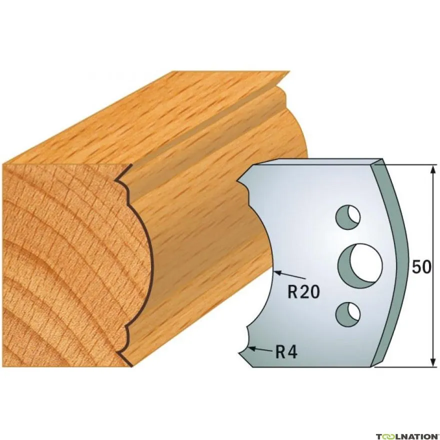 CMT 690.507 Coppia di coltelli profilati altezza 50 mm numero 507