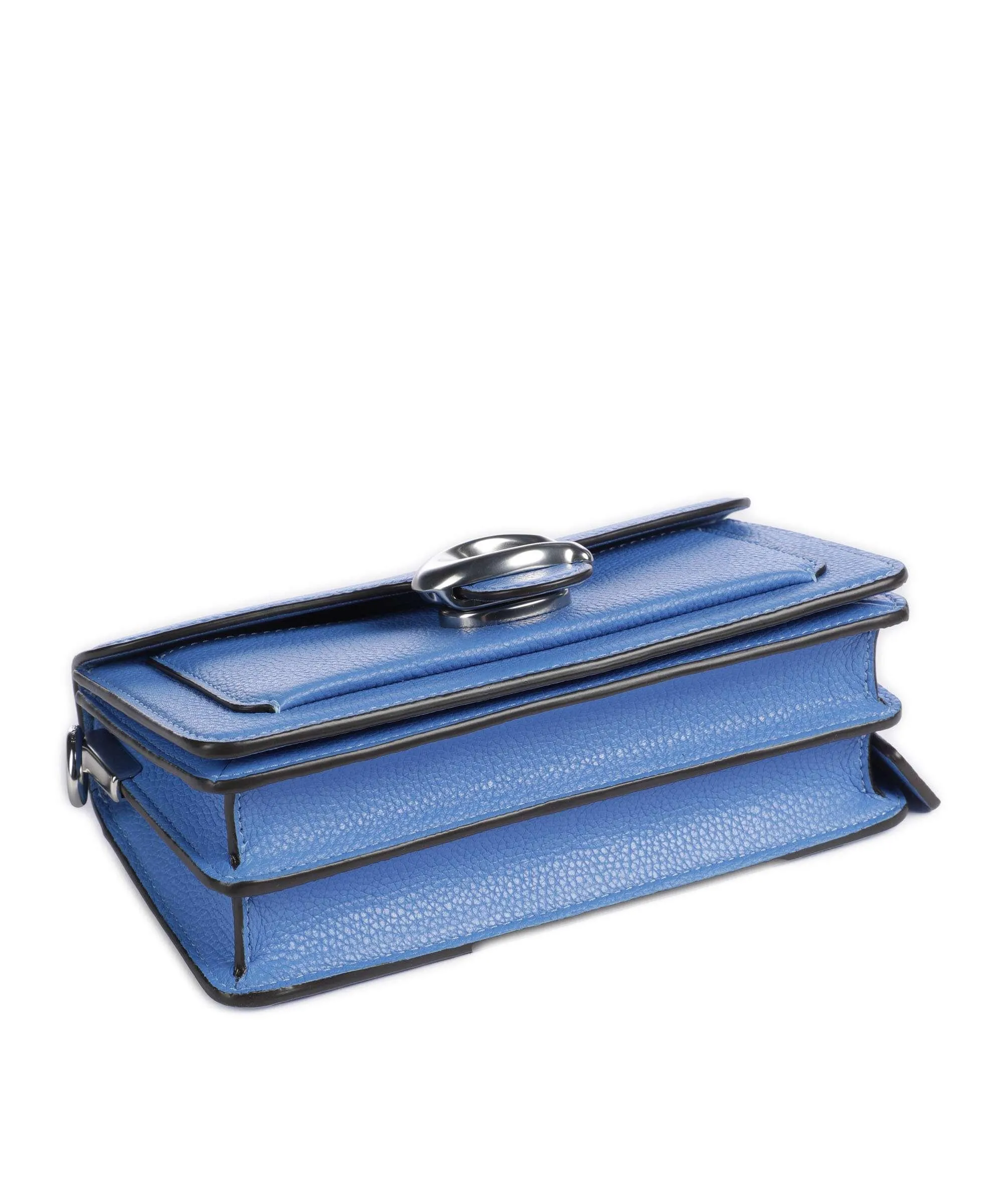  Coach Tabby 20 Borsa a tracolla pelle granulata blu  