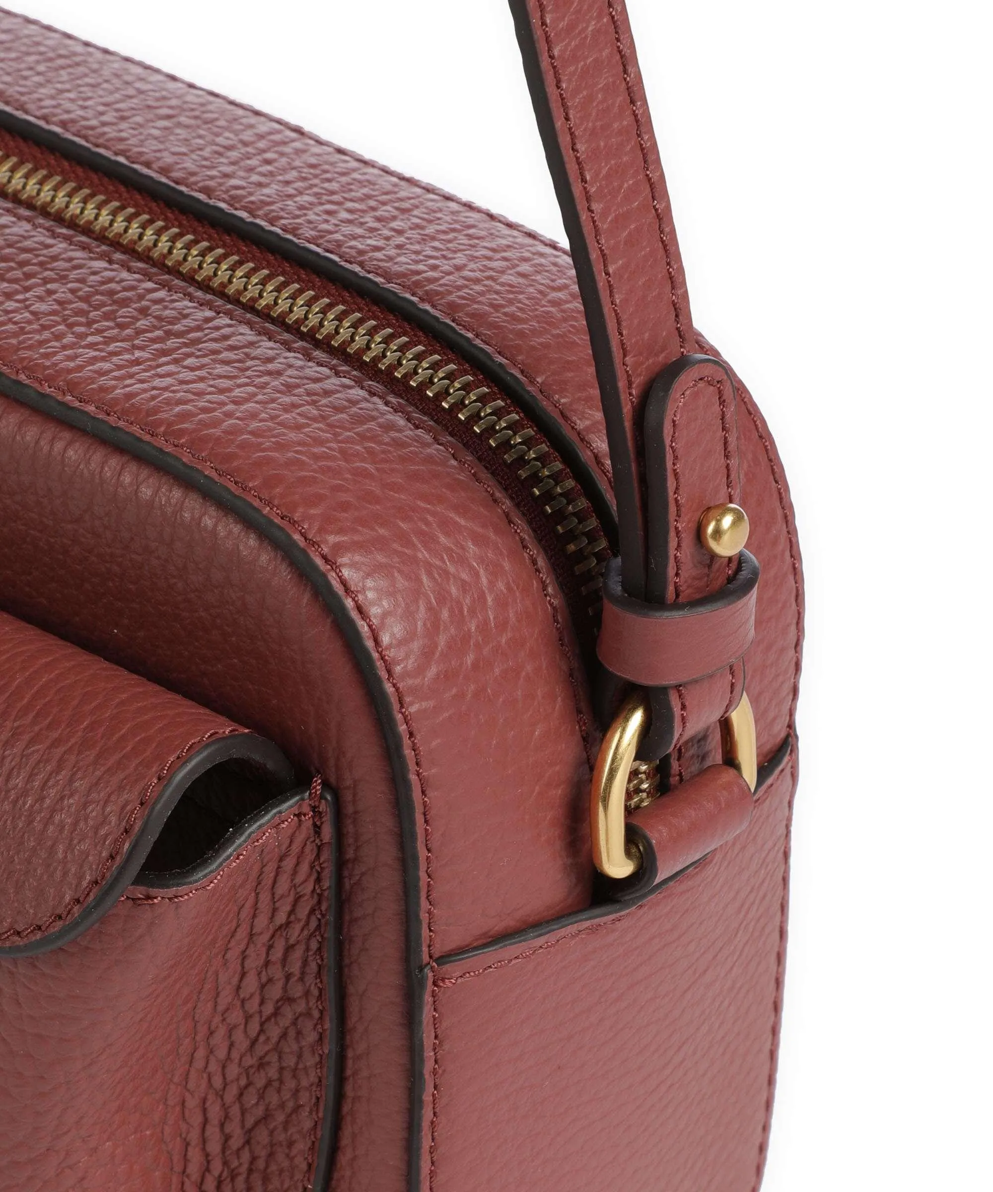  Coccinelle Beat Soft Borsa a tracolla pelle di vacchetta grana marrone  