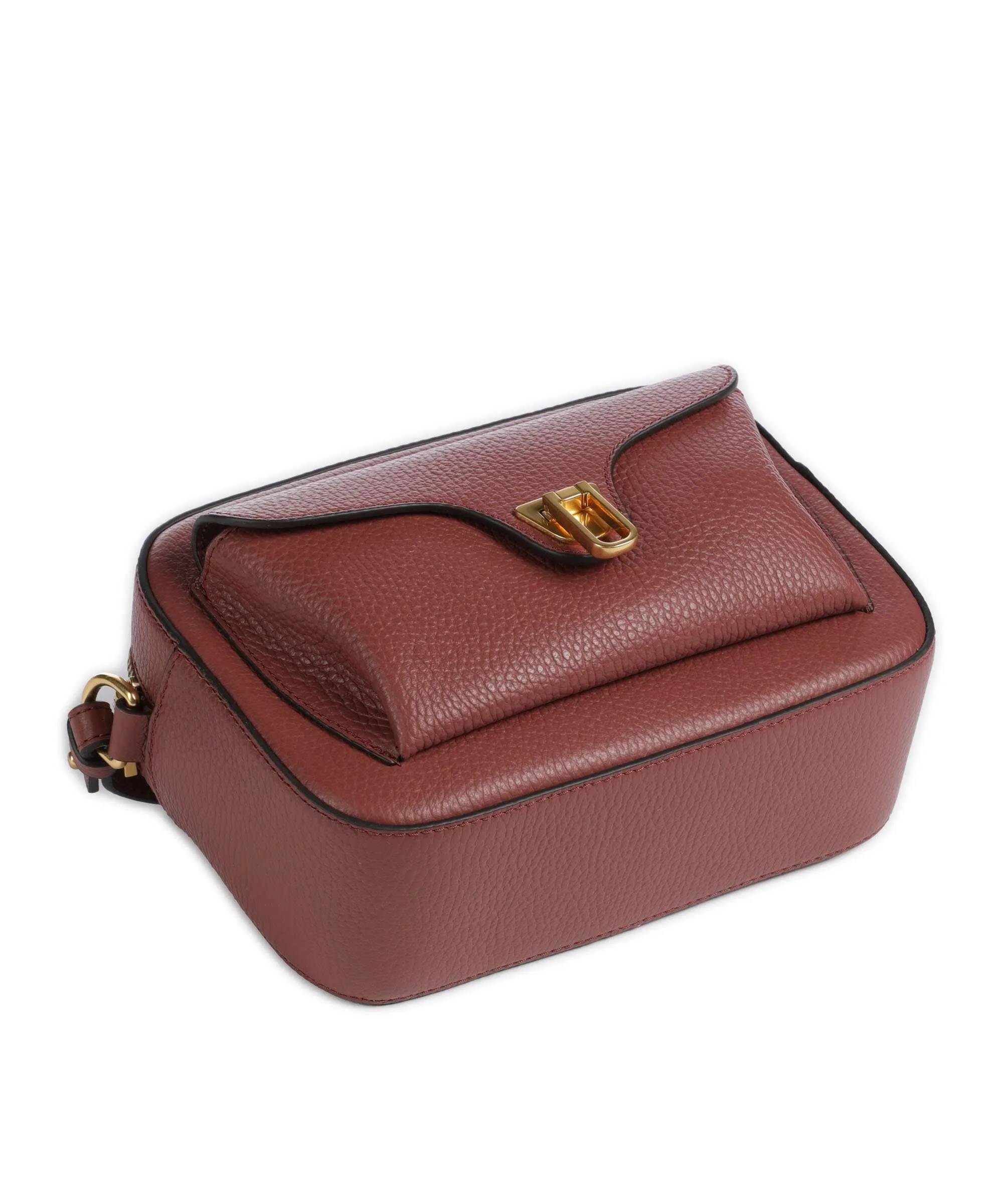  Coccinelle Beat Soft Borsa a tracolla pelle di vacchetta grana marrone  