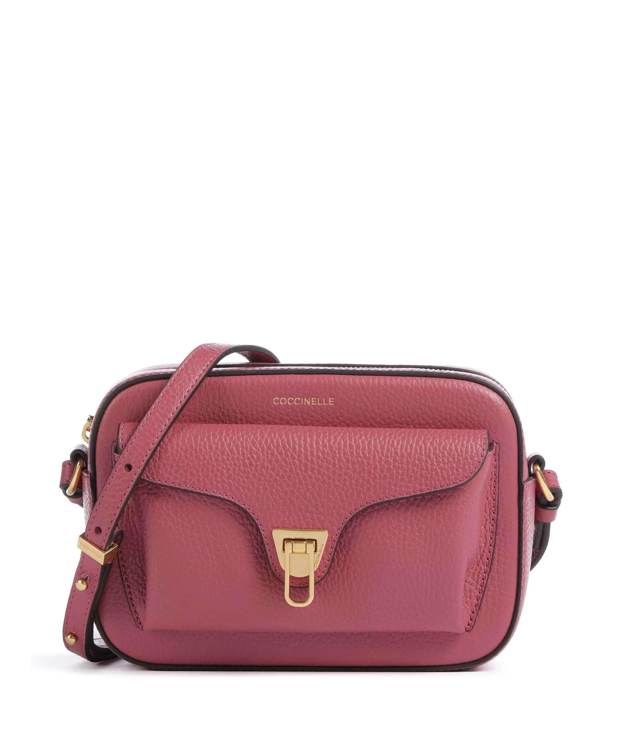  Coccinelle Beat Soft Borsa a tracolla pelle di vacchetta grana rosa antico  