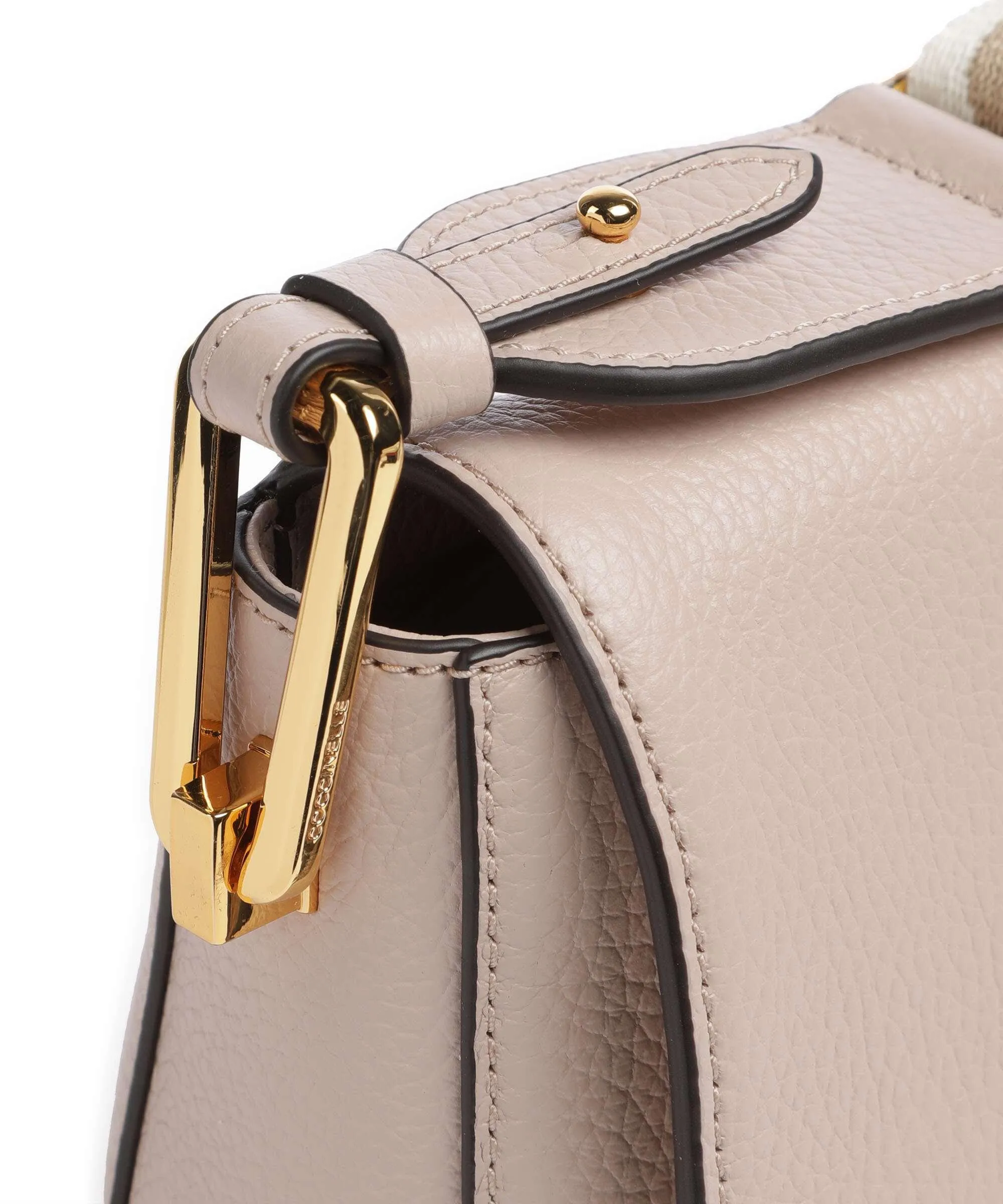  Coccinelle Liya Signature Borsa a tracolla pelle di vacchetta grana nude  