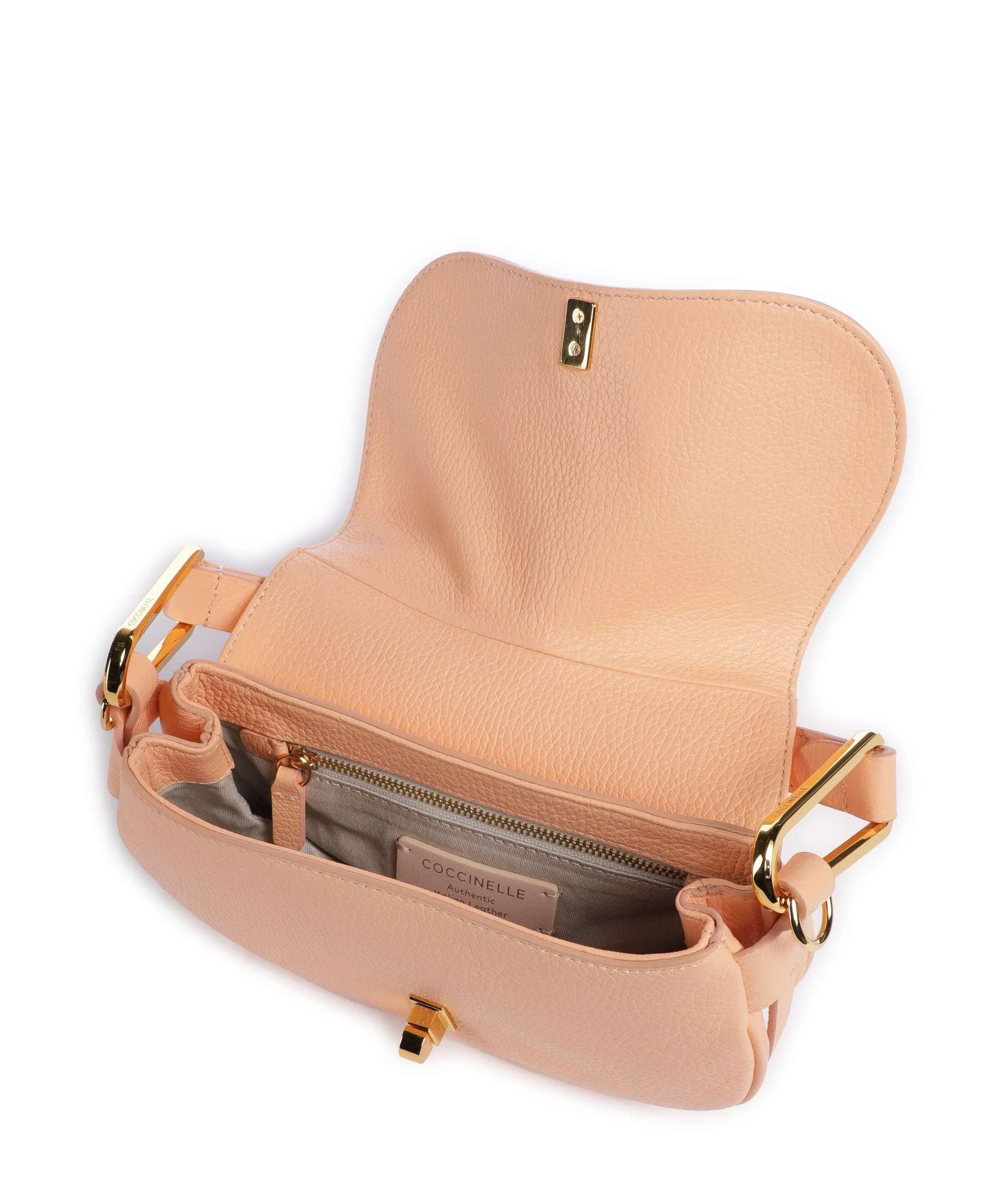  Coccinelle Magie Soft Borsa a spalla pelle di vacchetta grana albicocca  
