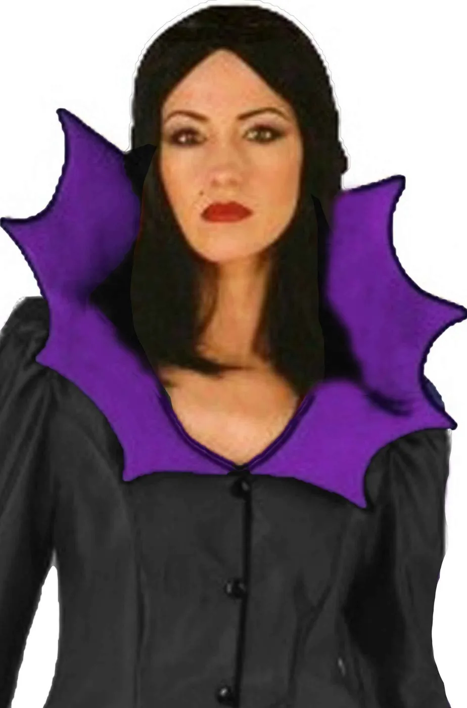 Collare viola a punte per vestito halloween da vampira o strega