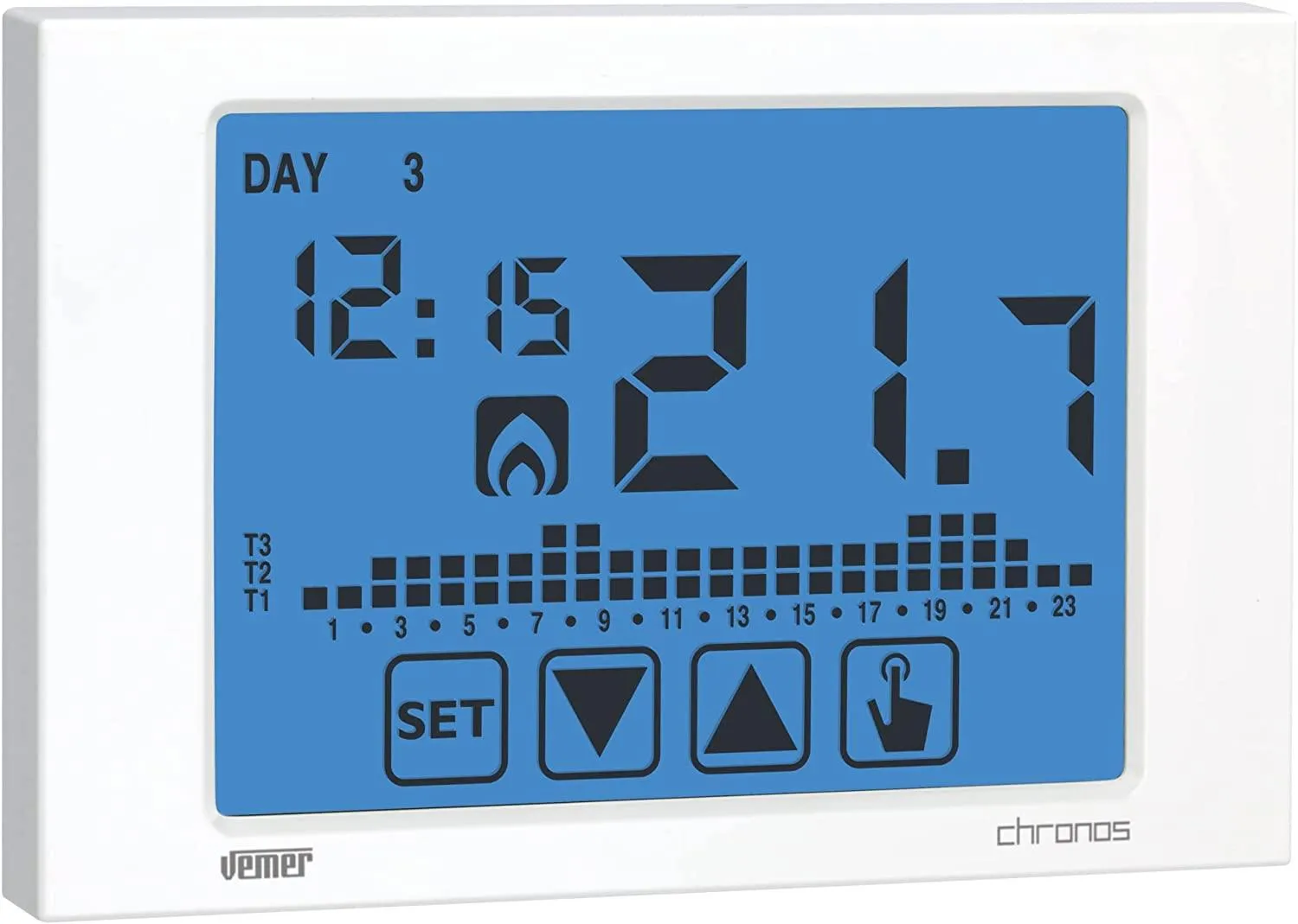Cronotermostato Chronos VE451100 Touch Settimanale 