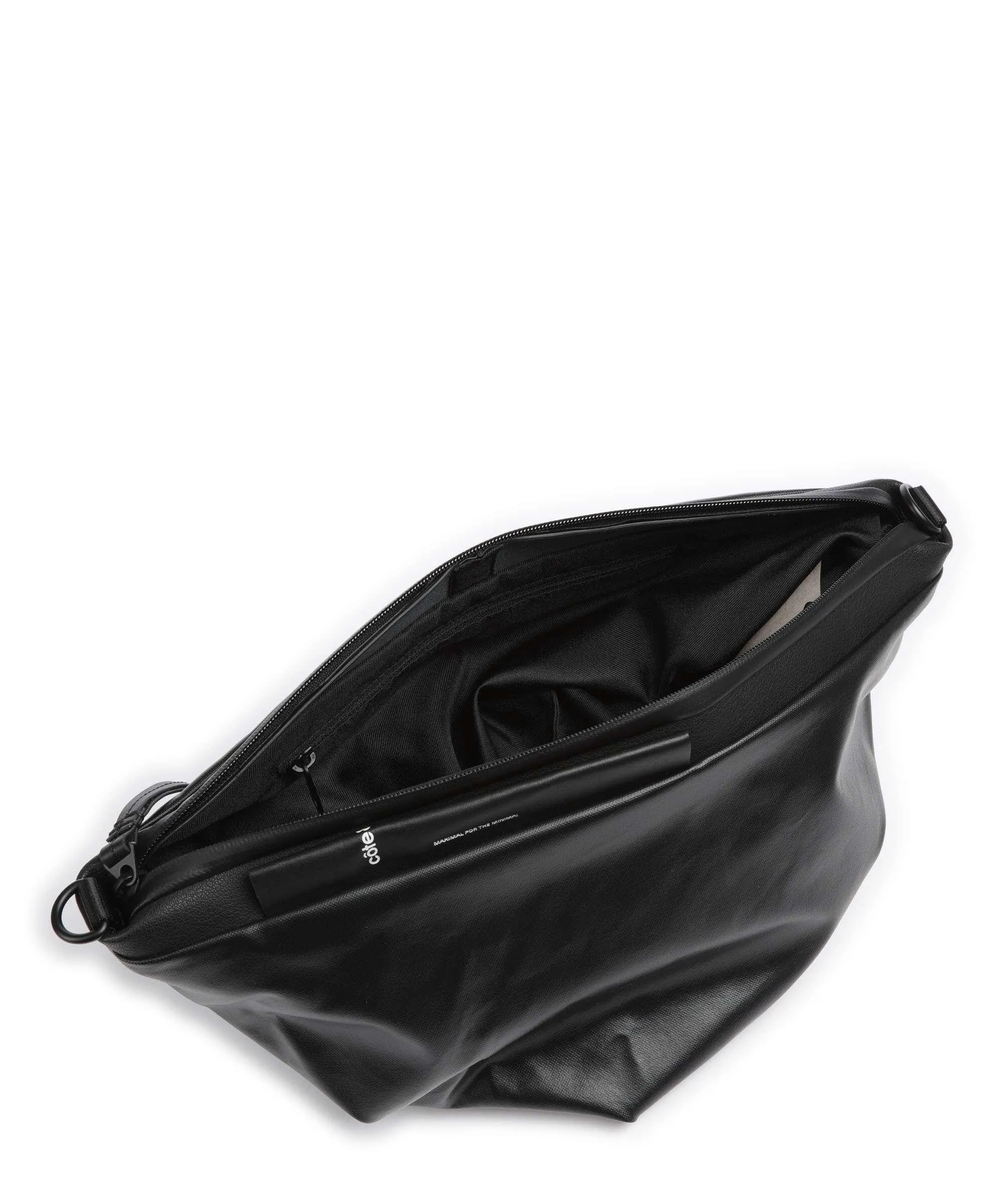  Côte&Ciel Raven Orne Borsa sling poliestere riciclato nero  