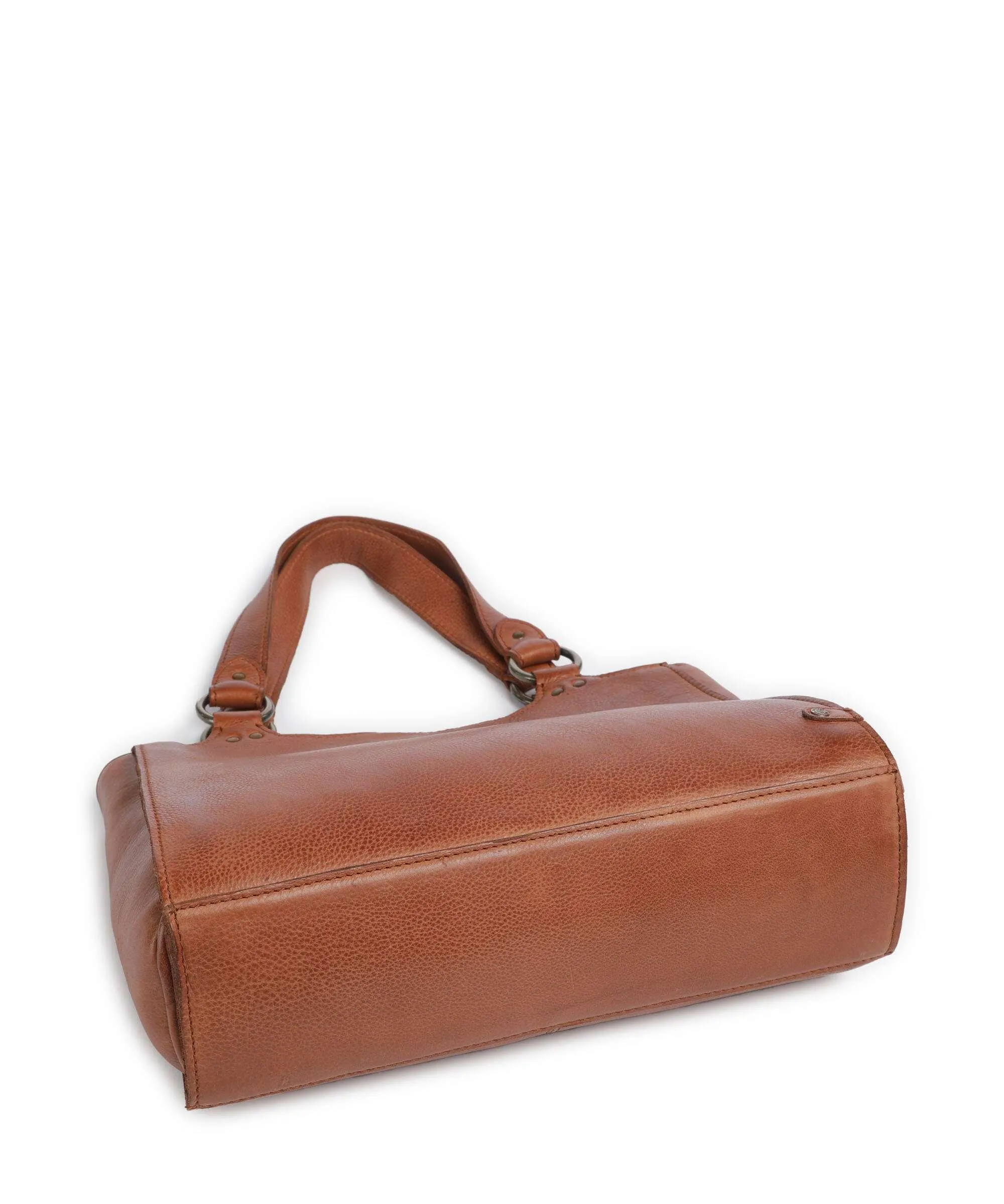  Depeche Vintage Wonders Borsa a mano pelle granulata cognac  