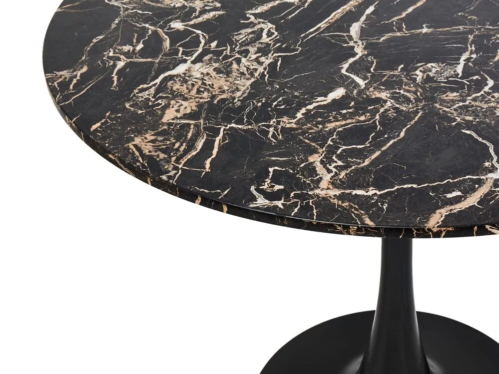 Dining Table BOCA Black/ Gold 90 cm 90 cm
