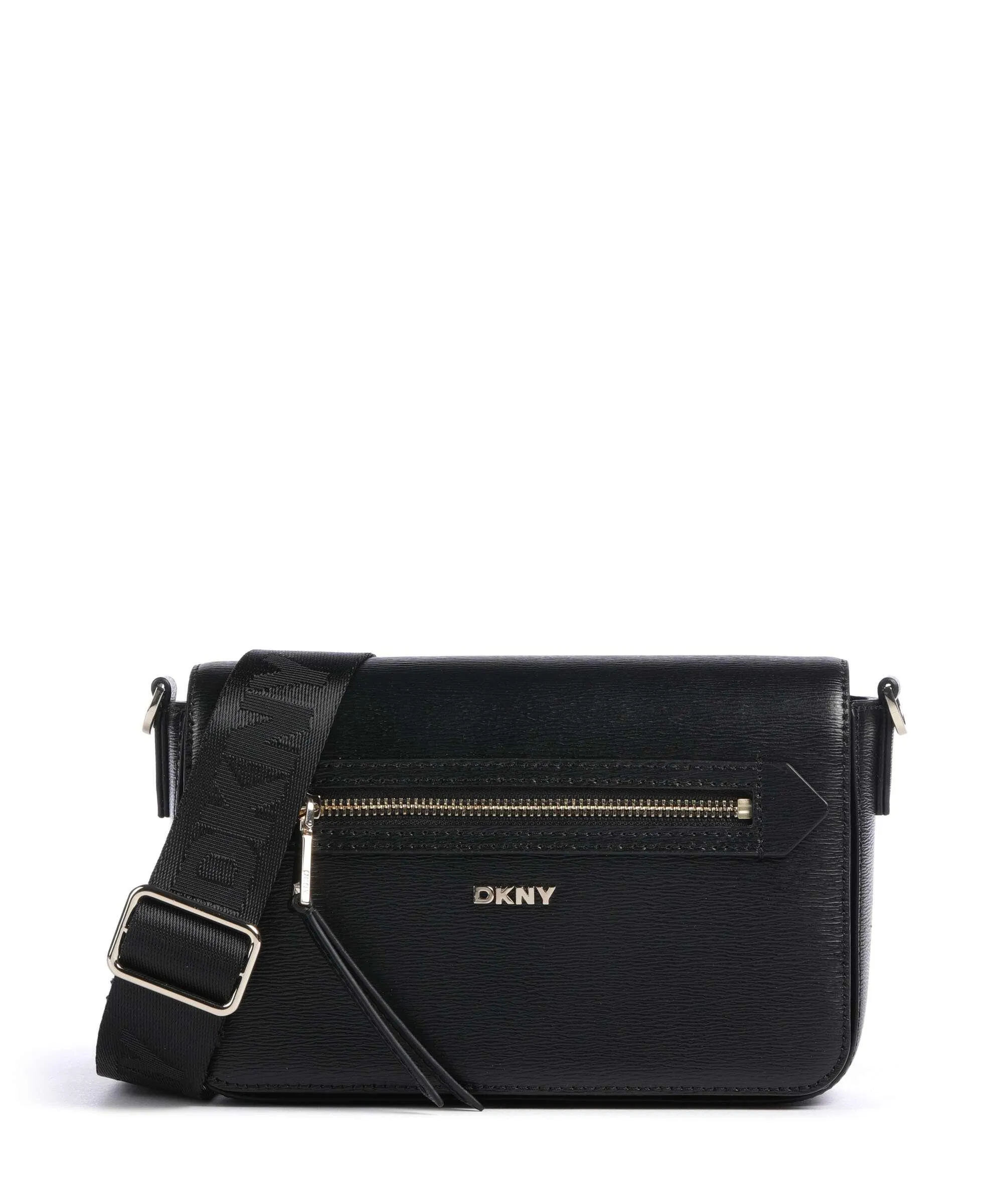  DKNY Bryant Borsa a tracolla pelle di vacchetta finemente grana nero  