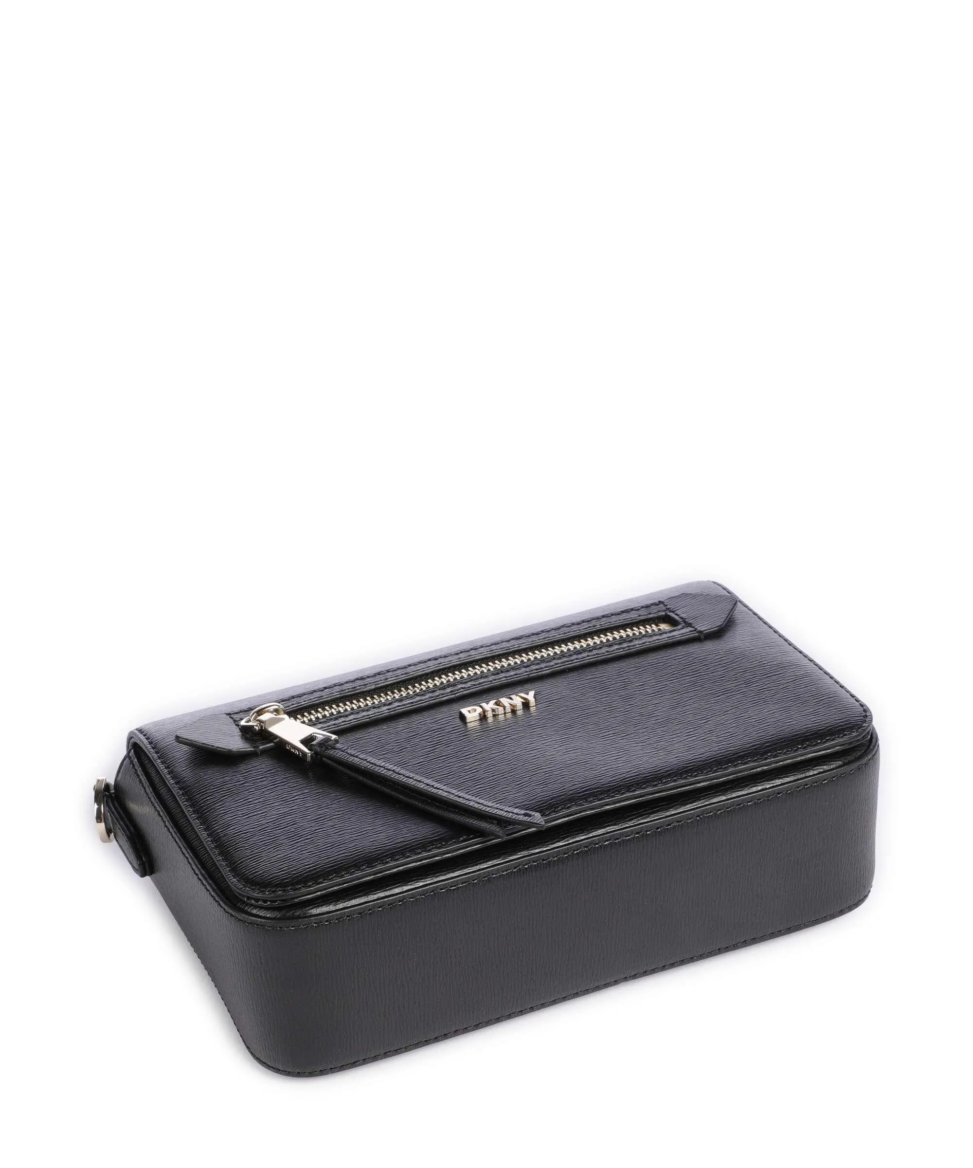  DKNY Bryant Borsa a tracolla pelle di vacchetta finemente grana nero  