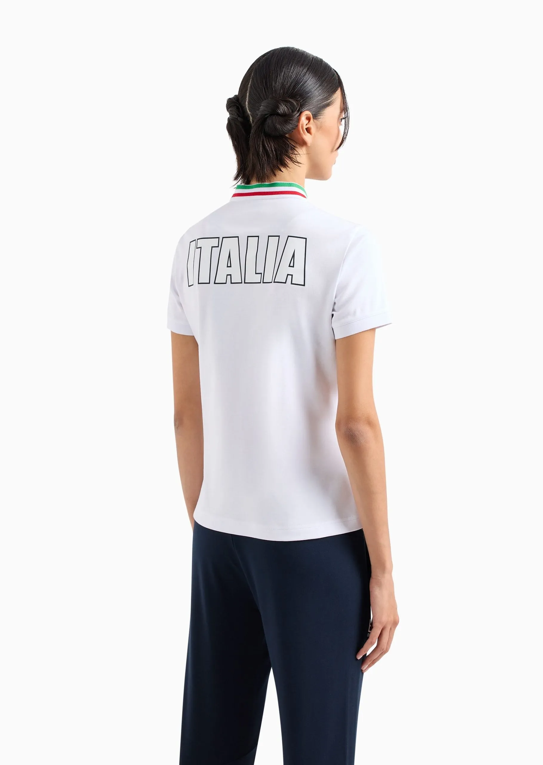 EA7 – ITALIA TEAM PARIGI 2024 POLO GURU IN TESSUTO TECNICO NATURAL VENTUS