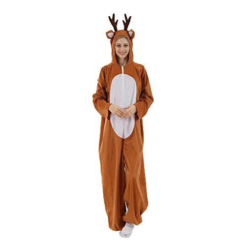 EraSpooky Costume da Alce di Natale per Adulti Costume Cosplay per la Vigilia di Natale Regali per Bambini