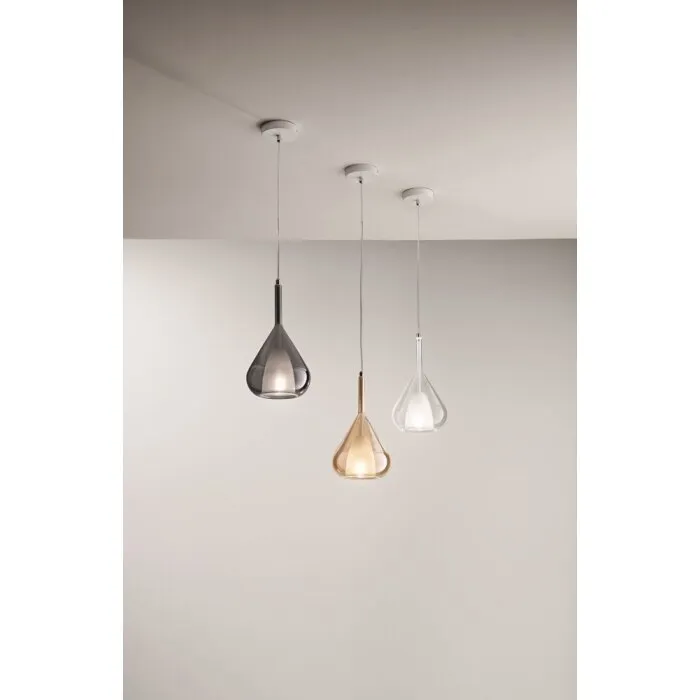 Fabas Luce Lila Lampada a Sospensione Bronzo, 1-Luce