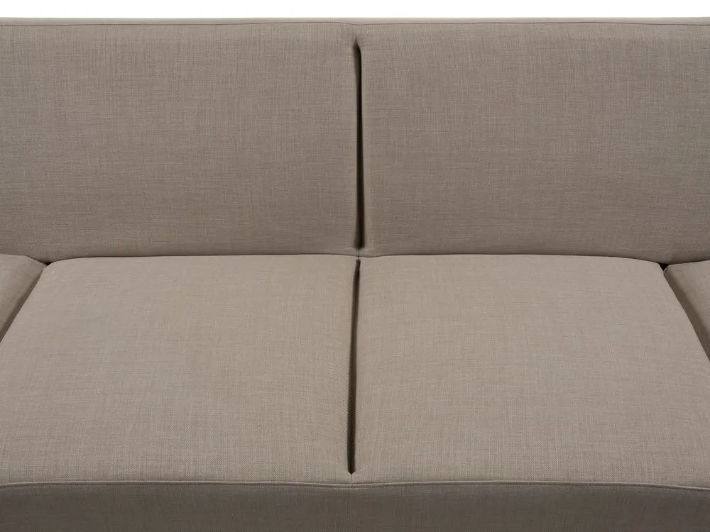 Fabric Sofa Bed Beige YORK