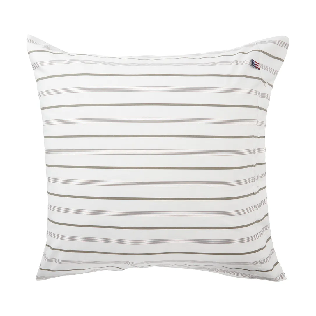 Federa in Cotone a Righe Poplin 65x65 cm.jo{font-size:18px}White