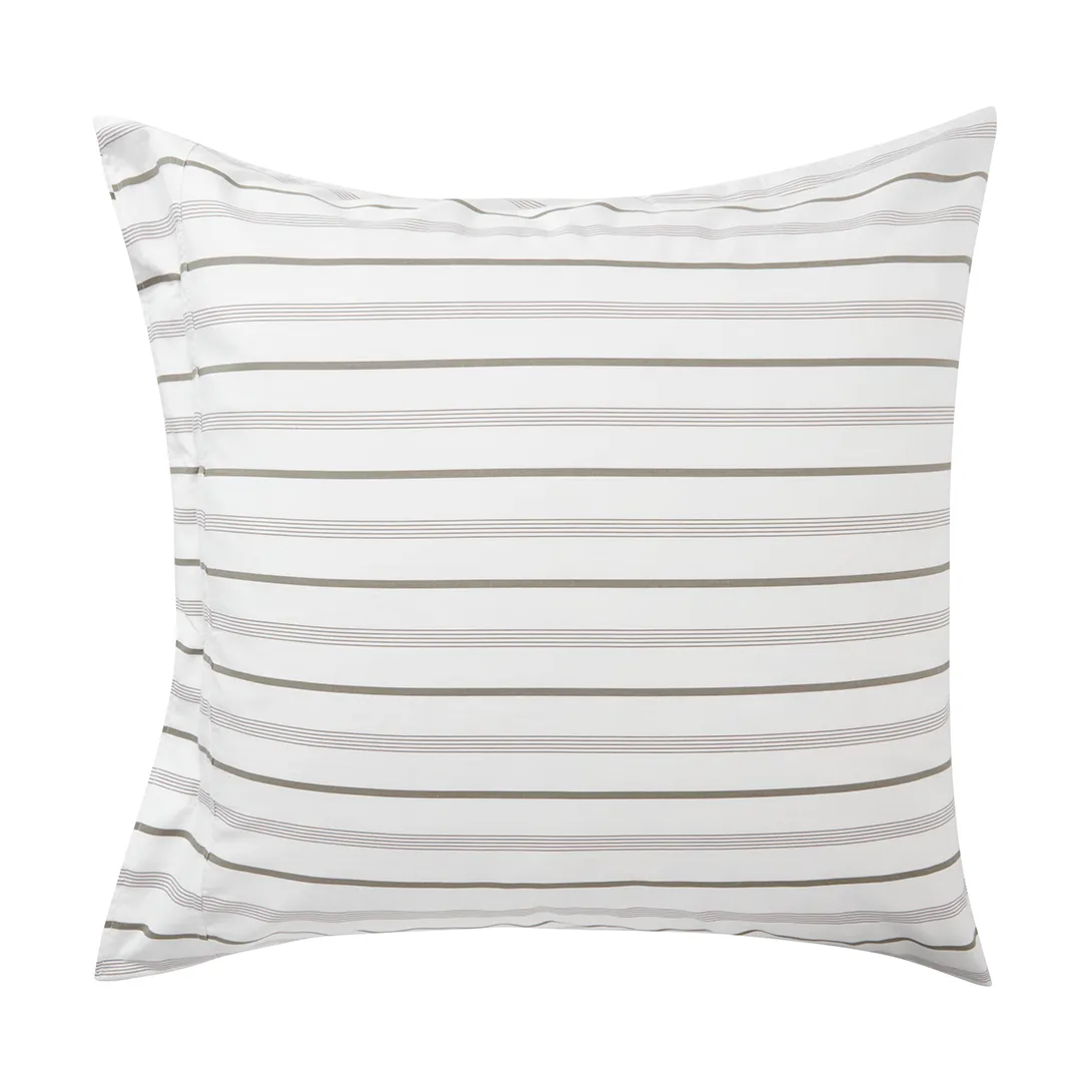 Federa in Cotone a Righe Poplin 65x65 cm.jo{font-size:18px}White