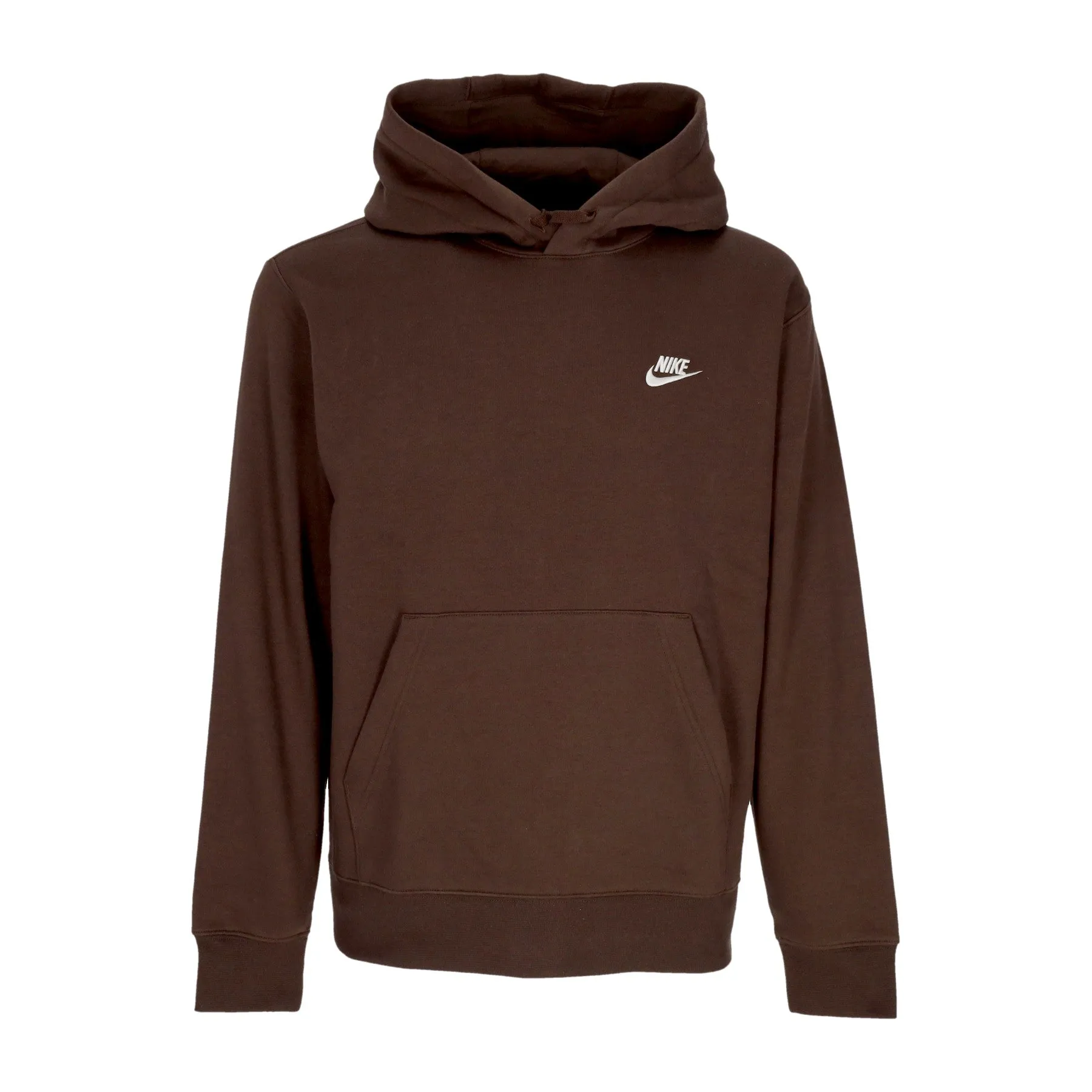 Felpa Cappuccio Uomo Sportswear Club Fleece Hoodie Baroque Brown/baroque Brown/white