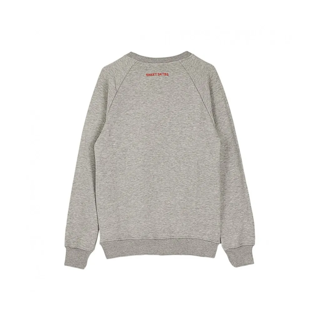 FELPA GIROCOLLO SWEET PEPSI CREW GREY MELANGE