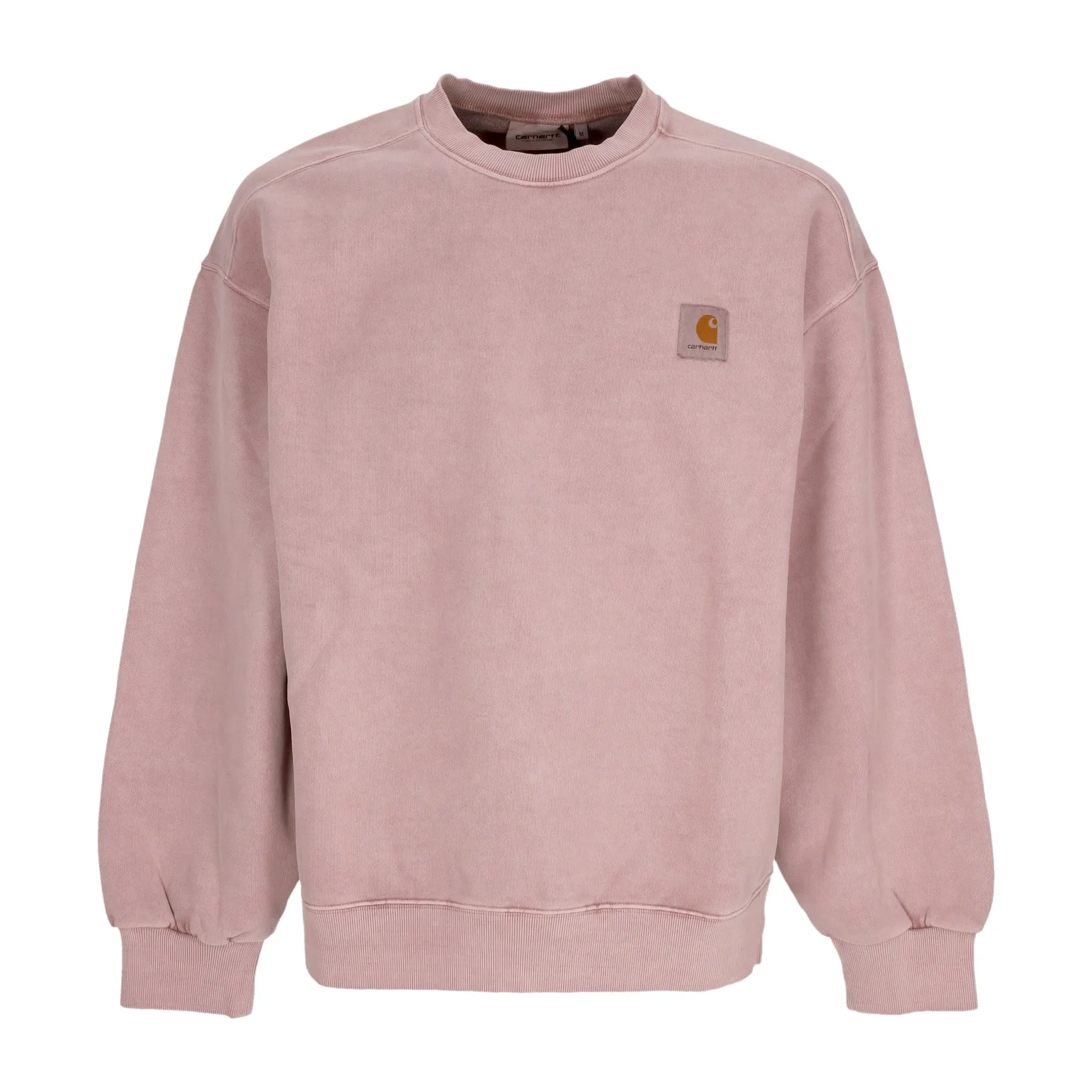 Felpa Girocollo Uomo Vista Sweat Glassy Pink Garment Dyed