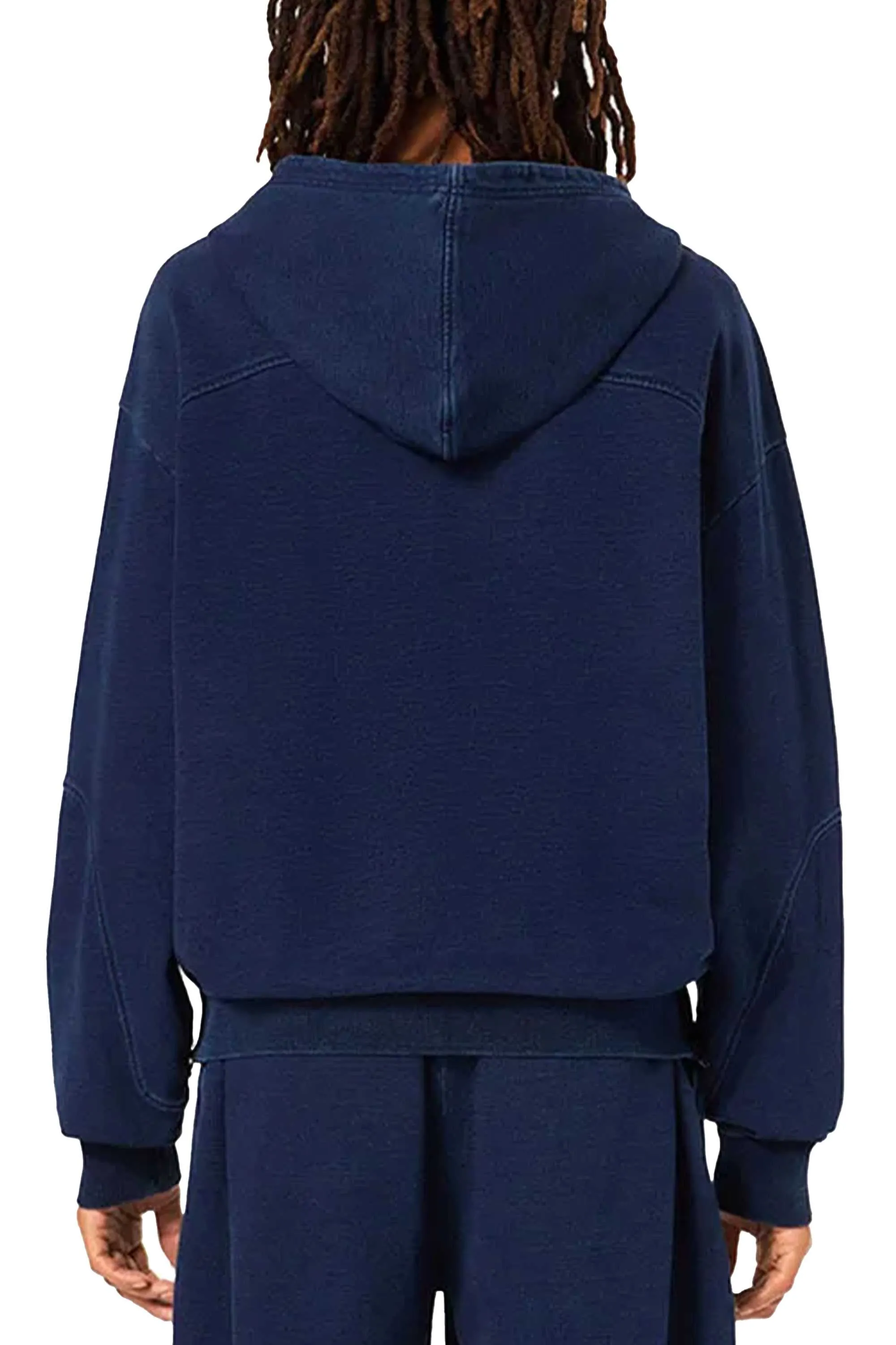         FELPA INDIGO SIDE ZIP HOODIE