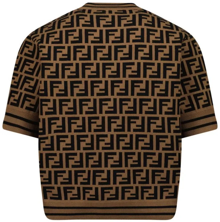 Fendi Maglia Top Con Motivo FF JFG069-AEYD Monogram